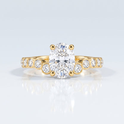 Marquise Swirl Solitaire Engagement Ring – 1 CT Lab Grown Diamond
