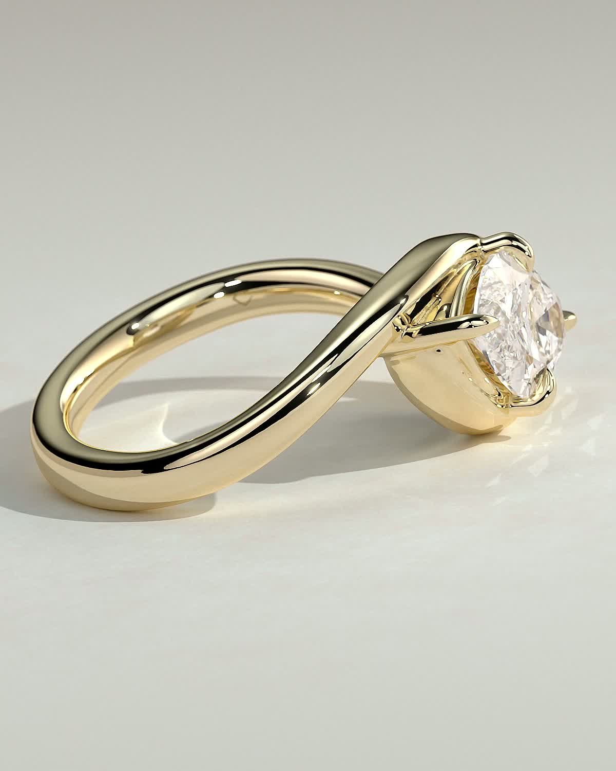 Round Halo, Pave & Split Shank Engagement Ring – 1.93 CT Lab Grown Diamond