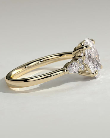 Round Halo, Pave & Split Shank Engagement Ring – 1.93 CT Lab Grown Diamond