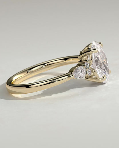 Round Halo, Pave & Split Shank Engagement Ring – 1.93 CT Lab Grown Diamond