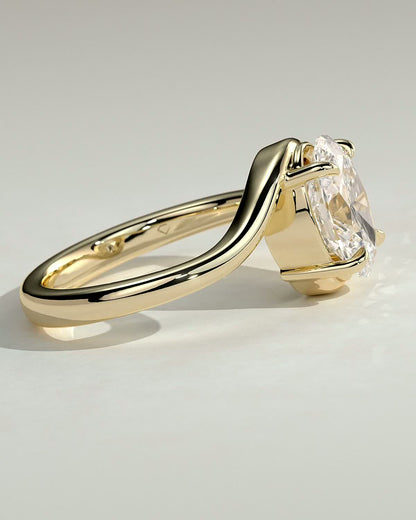 Round Halo, Pave & Split Shank Engagement Ring – 1.93 CT Lab Grown Diamond