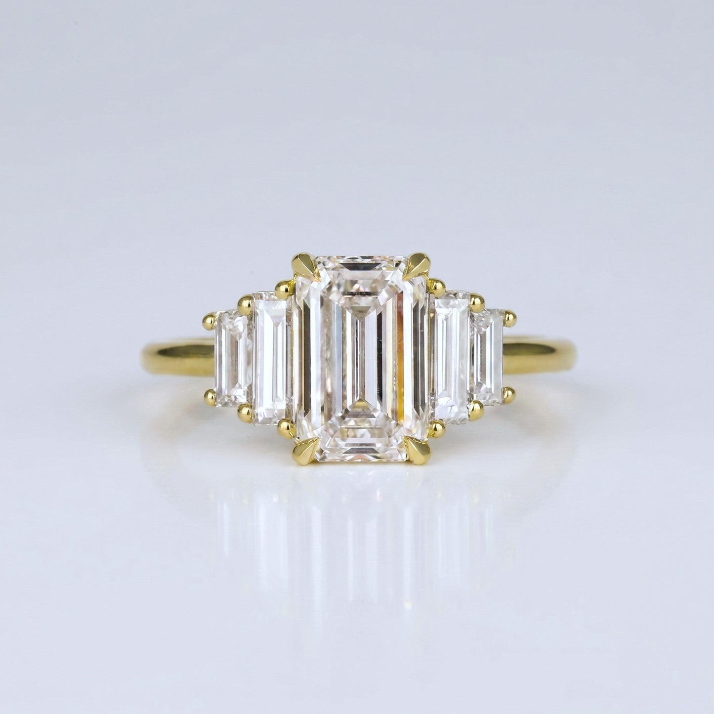 Marquise Swirl Solitaire Engagement Ring – 1 CT Lab Grown Diamond