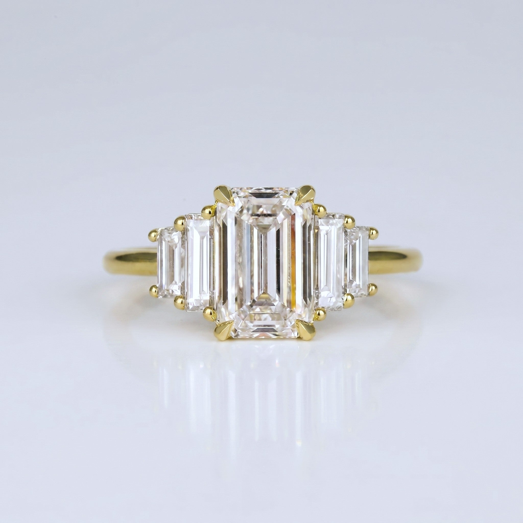 Marquise Swirl Solitaire Engagement Ring – 1 CT Lab Grown Diamond