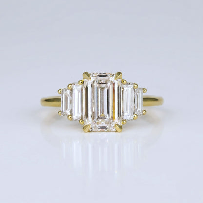 Marquise Swirl Solitaire Engagement Ring – 1 CT Lab Grown Diamond