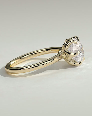 Round Halo, Pave & Split Shank Engagement Ring – 1.93 CT Lab Grown Diamond