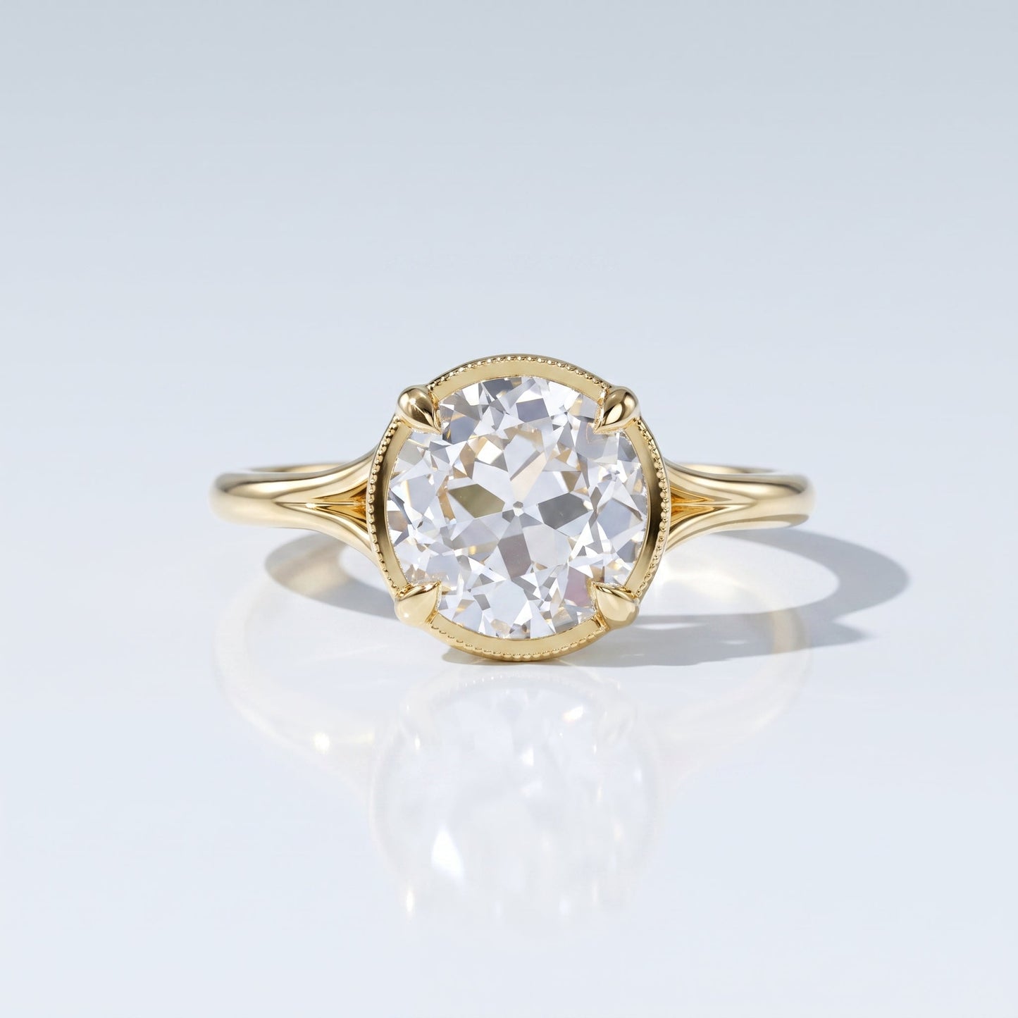 Marquise Swirl Solitaire Engagement Ring – 1 CT Lab Grown Diamond