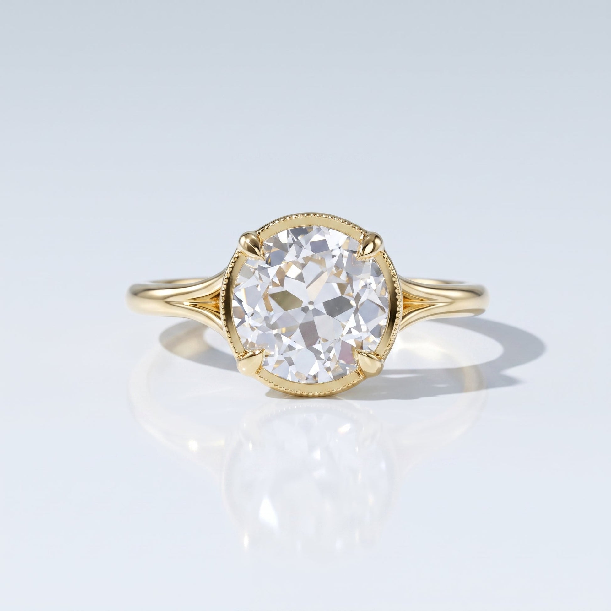 Marquise Swirl Solitaire Engagement Ring – 1 CT Lab Grown Diamond