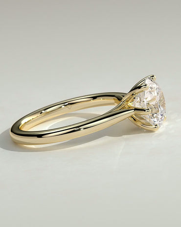 Round Halo, Pave & Split Shank Engagement Ring – 1.93 CT Lab Grown Diamond