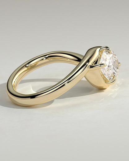 Round Halo, Pave & Split Shank Engagement Ring – 1.93 CT Lab Grown Diamond