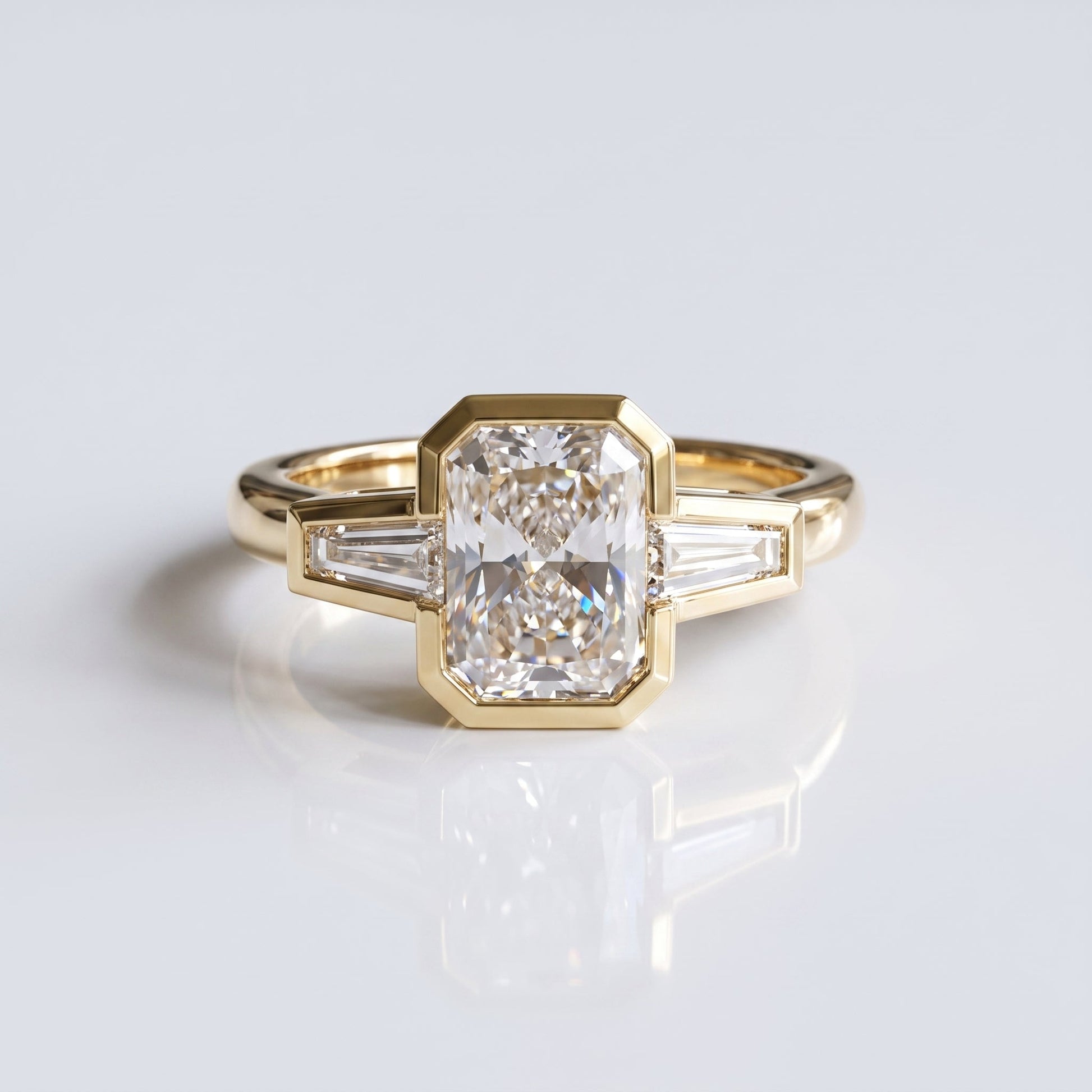 Marquise Swirl Solitaire Engagement Ring – 1 CT Lab Grown Diamond