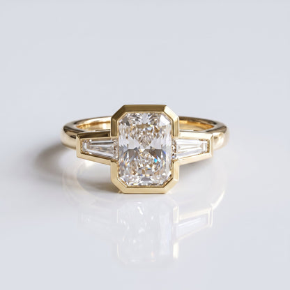 Marquise Swirl Solitaire Engagement Ring – 1 CT Lab Grown Diamond