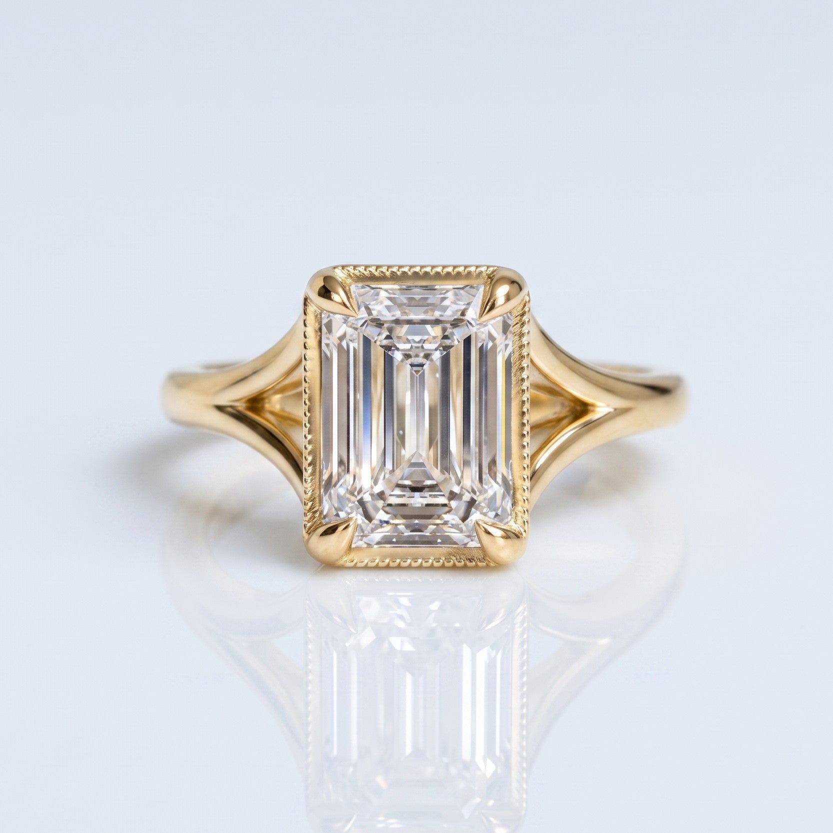 Marquise Swirl Solitaire Engagement Ring – 1 CT Lab Grown Diamond
