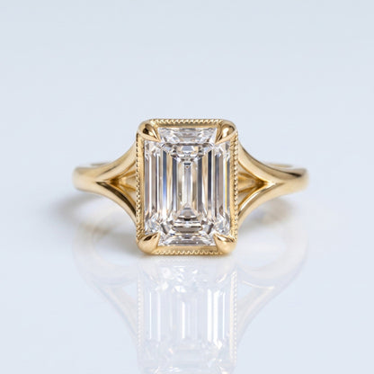 Marquise Swirl Solitaire Engagement Ring – 1 CT Lab Grown Diamond