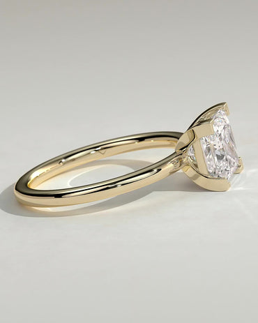 Round Halo, Pave & Split Shank Engagement Ring – 1.93 CT Lab Grown Diamond