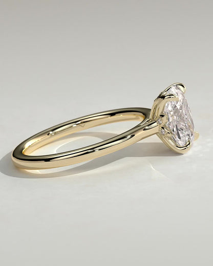 Round Halo, Pave & Split Shank Engagement Ring – 1.93 CT Lab Grown Diamond