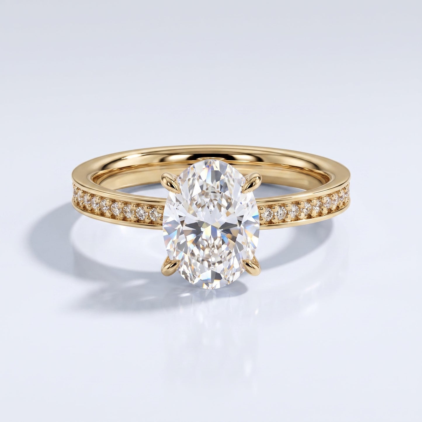 Marquise Swirl Solitaire Engagement Ring – 1 CT Lab Grown Diamond