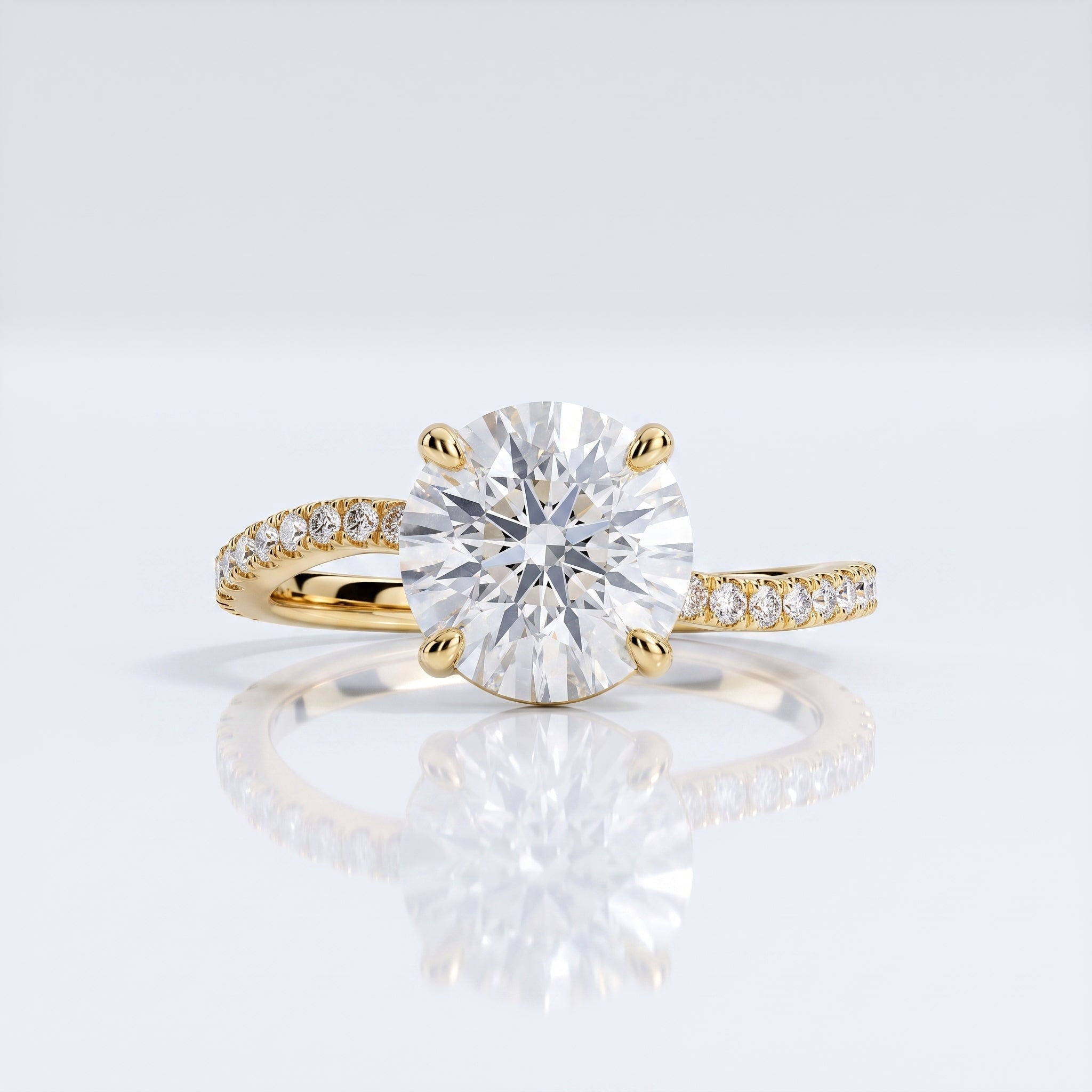 Marquise Swirl Solitaire Engagement Ring – 1 CT Lab Grown Diamond