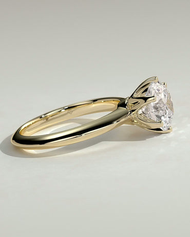Round Halo, Pave & Split Shank Engagement Ring – 1.93 CT Lab Grown Diamond