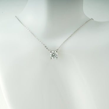 0.17 CT Moissanite Diamond Cross Pendant Necklace in Solid Gold 2