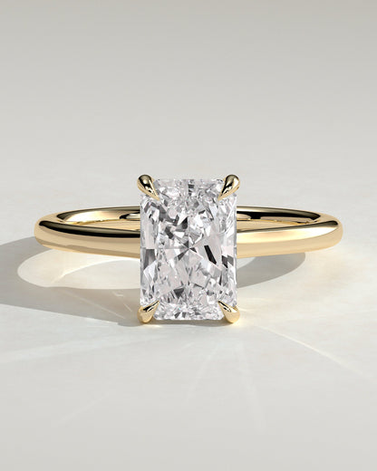 Radiant Solitaire Lab Grown Diamond Engagement Ring