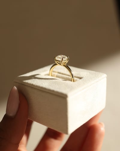 2 CT Asscher Cut Solitaire Style Lab Grown Diamond Engagement Ring