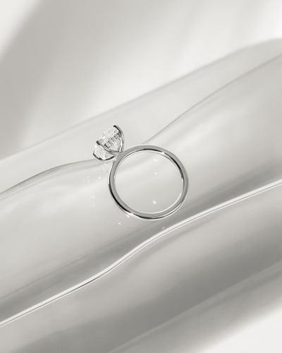 2.0 CT Elongated Cushion Cut Hidden Halo Styled Lab Grown Diamond Engagement Ring