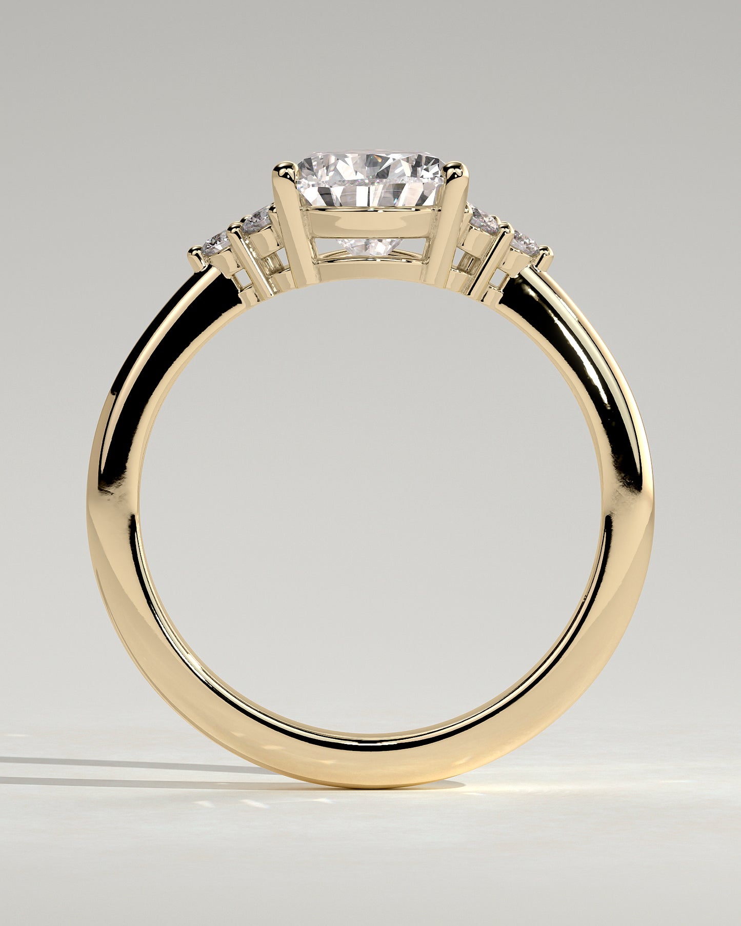 2 CT Pear Cut Cluster Styled Lab Grown Diamond Engagement Ring