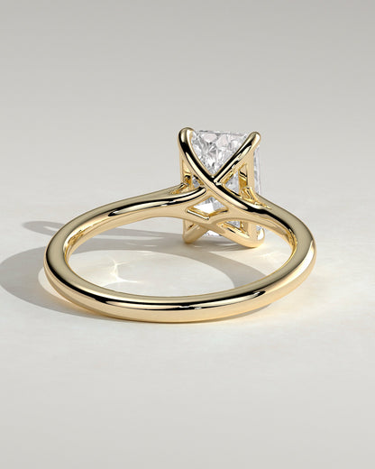 Radiant Solitaire Lab Grown Diamond Engagement Ring