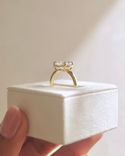 2 CT Oval Cut Bezel-Solitaire Lab Grown Diamond Engagement Ring For Women