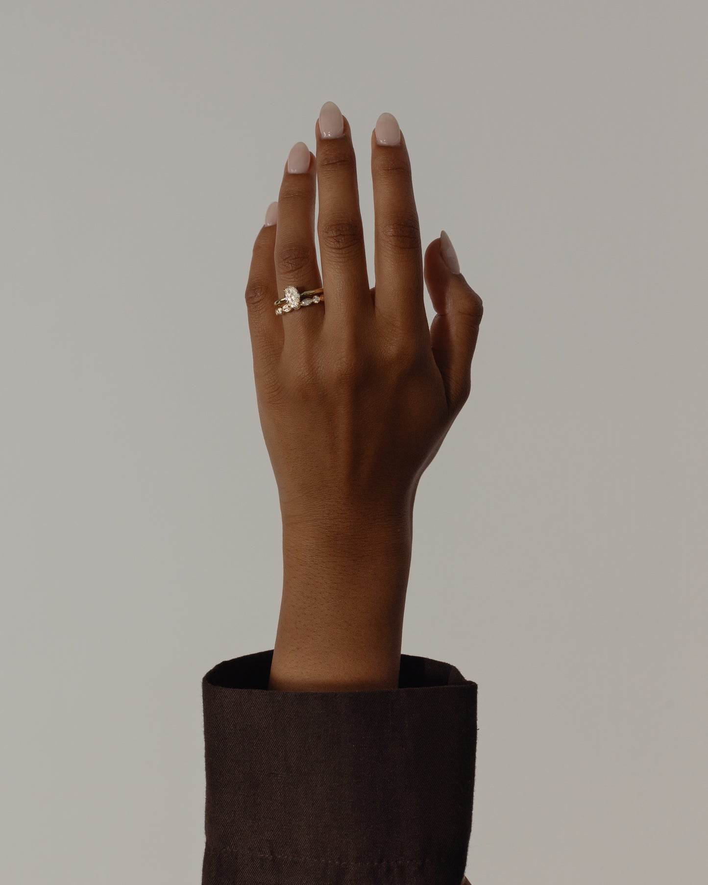 2.0 CT Oval Cut Hidden Halo Style Lab Grown Diamond Engagement Ring