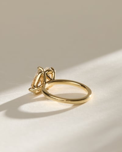 3.0 CT Oval & Pear Cut Toi Et Moi Lab Grown Diamond Engagement Ring