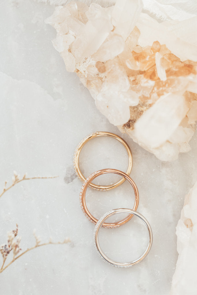 0.25 TCW Round Shaped Half Eternity Lab Grown Diamond Wedding Band