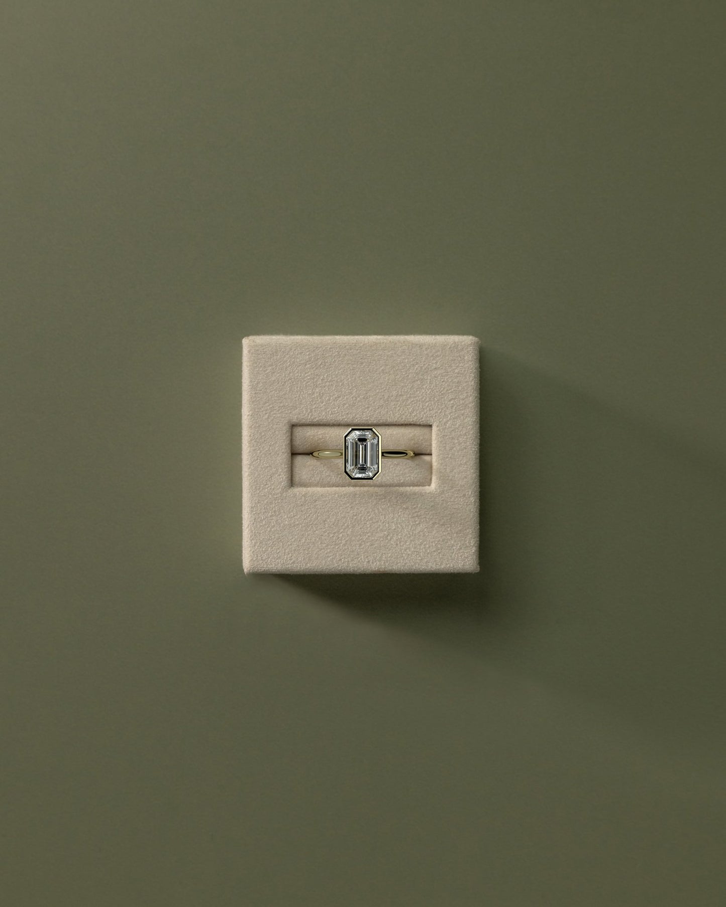 2.0 CT Emerald Cathedral & Bezel Styled Lab Grown Engagement Ring