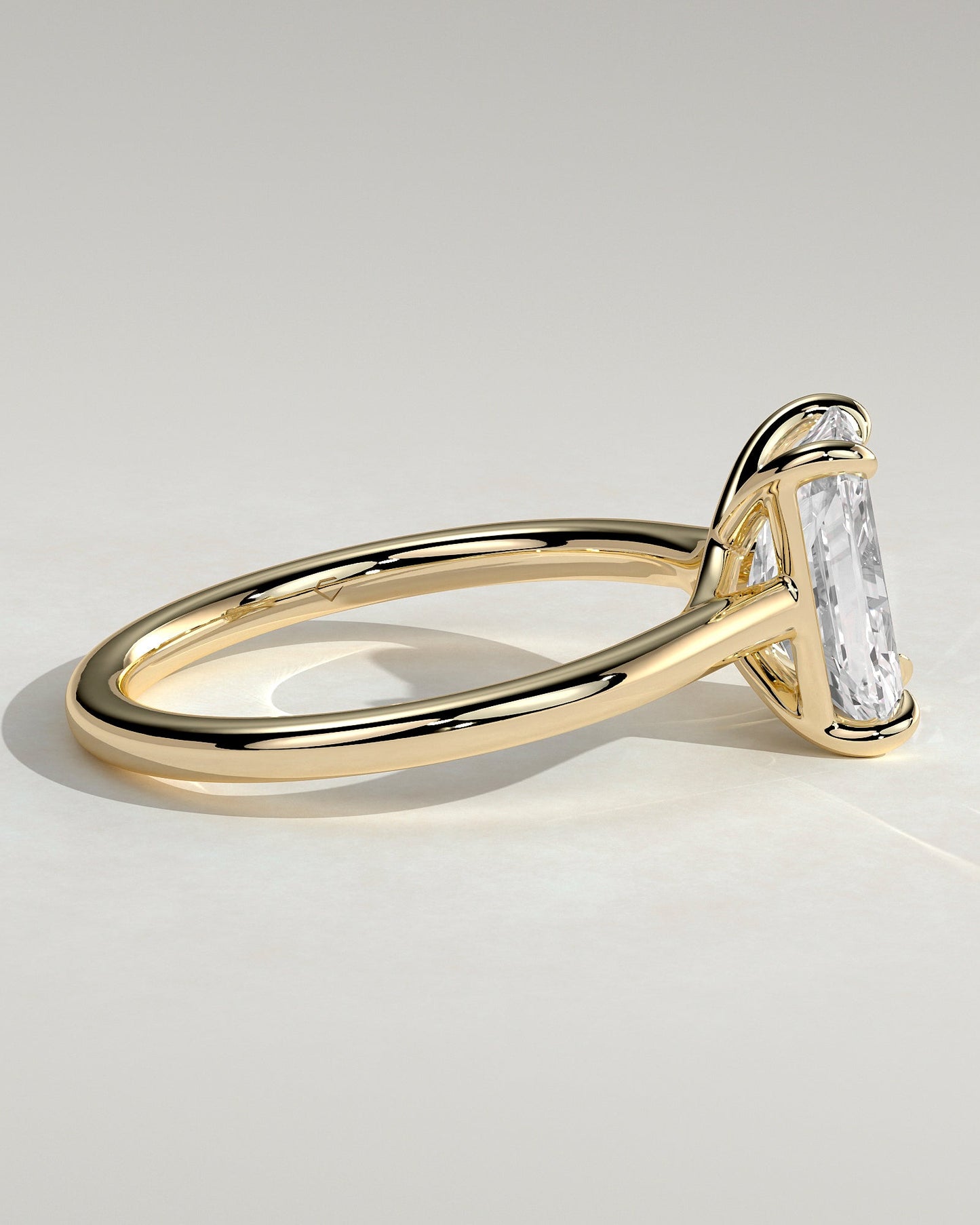 Radiant Solitaire Lab Grown Diamond Engagement Ring