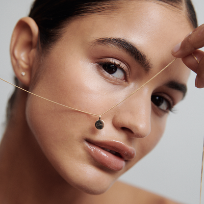 Engravable Round Necklace