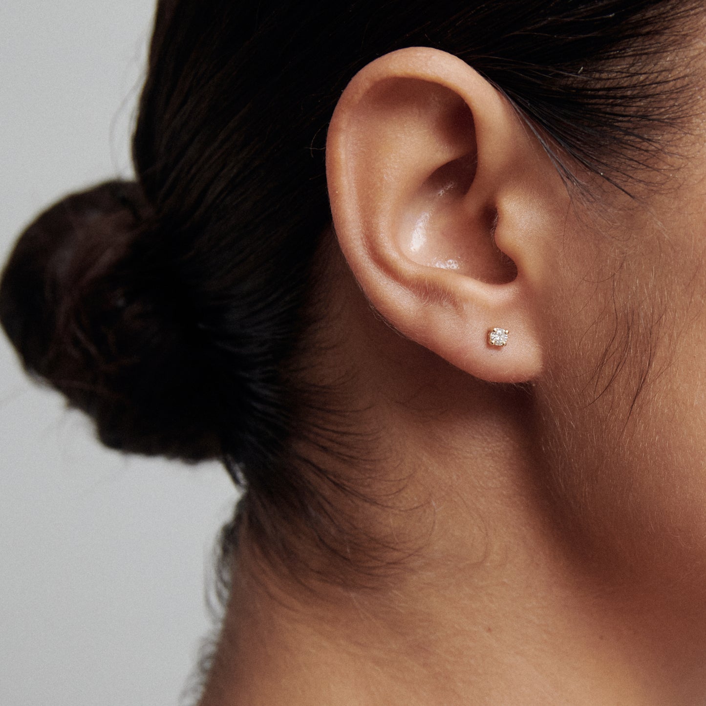 0.34 TCW Round Shaped Lab Grown Diamond Stud Earrings