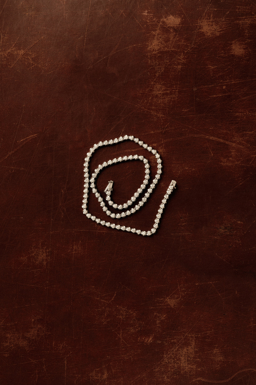 8.5 TCW Round Lab Grown Diamond Claw Tennis Necklace