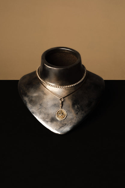 8.5 TCW Round Lab Grown Diamond Claw Tennis Necklace