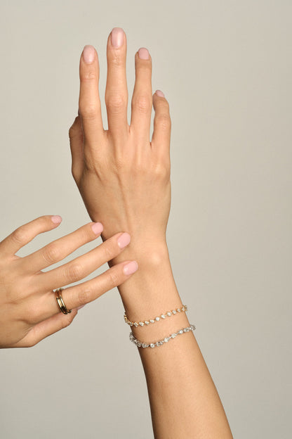 4.5 TCW Scattered Stones Lab Grown Diamond Tennis Bracelet