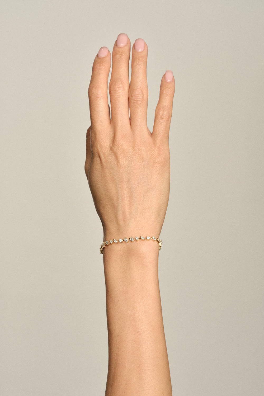 4.5 TCW Scattered Stones Lab Grown Diamond Tennis Bracelet