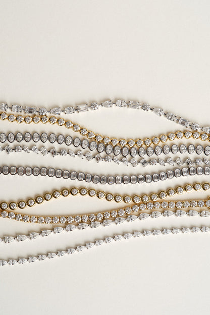 8.5 TCW Round Lab Grown Diamond Claw Tennis Necklace