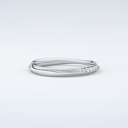0.16 TCW Round Shaped Moissanite Wedding Band 15
