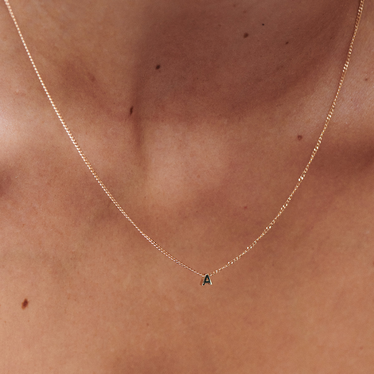 Letter Initial Chained Necklace