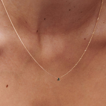 Letter Initial Chained Necklace