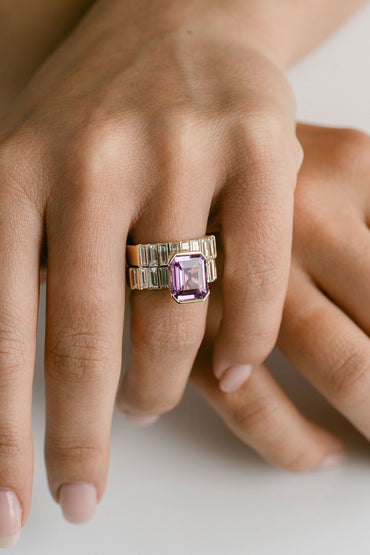 0.25 TCW Round Shaped Half Eternity Lab Grown Diamond Wedding Band