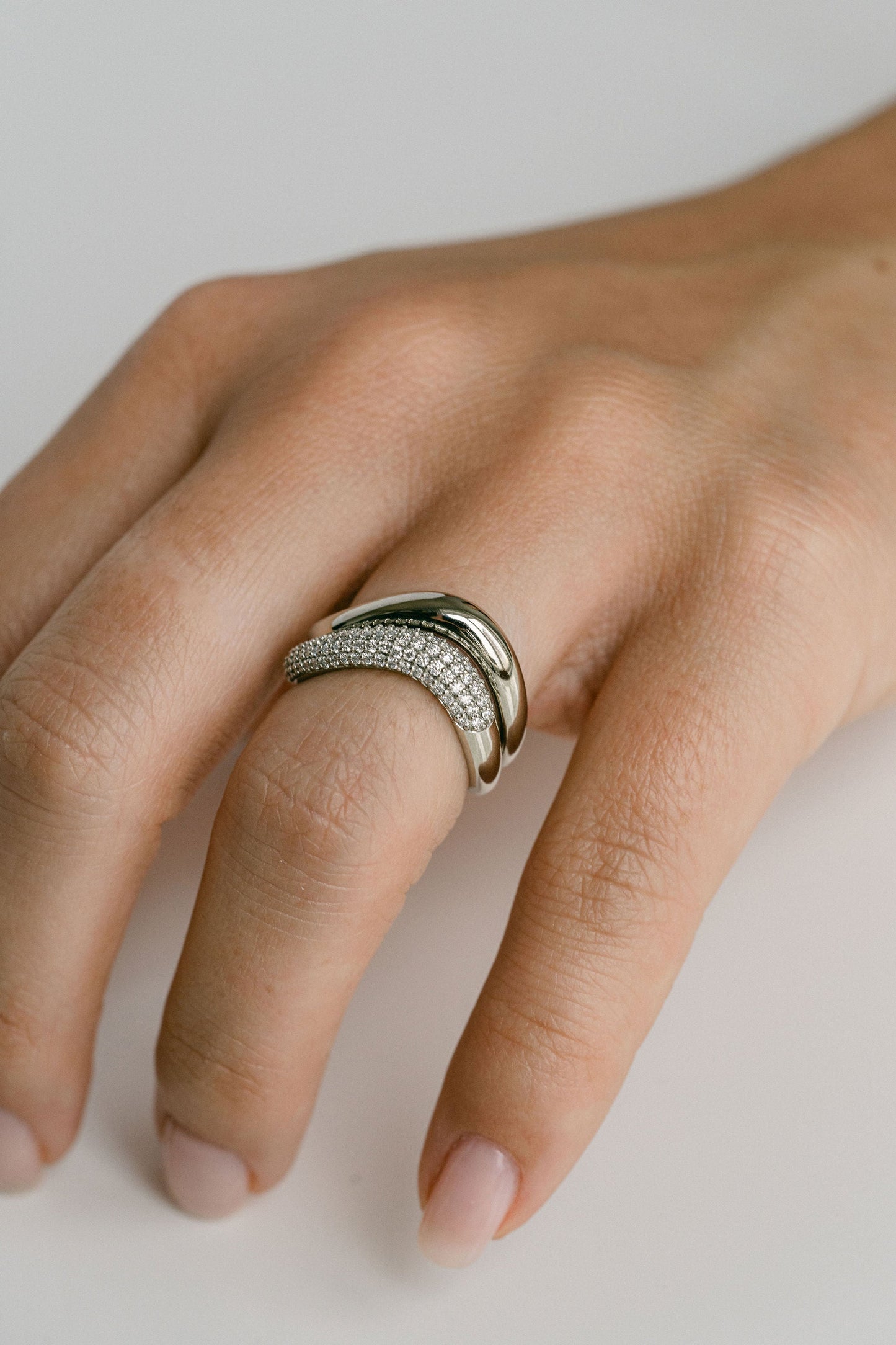 0.25 TCW Round Shaped Half Eternity Lab Grown Diamond Wedding Band