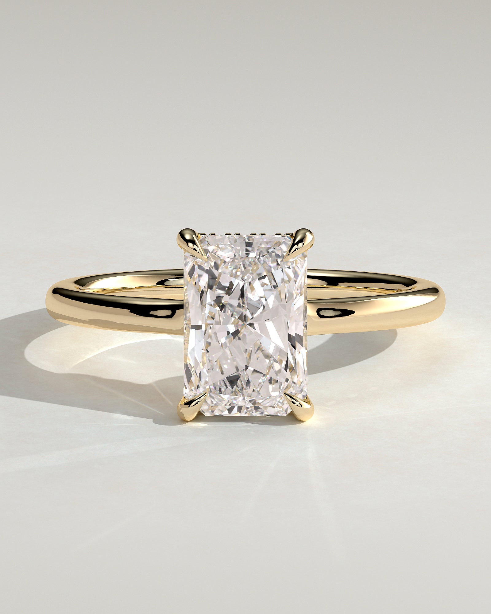 Round Halo, Pave & Split Shank Engagement Ring – 1.93 CT Lab Grown Diamond