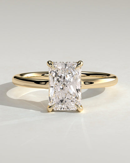 Round Halo, Pave & Split Shank Engagement Ring – 1.93 CT Lab Grown Diamond