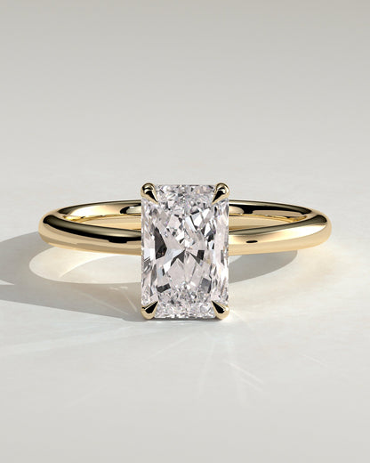 Round Halo, Pave & Split Shank Engagement Ring – 1.93 CT Lab Grown Diamond