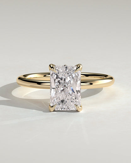 Round Halo, Pave & Split Shank Engagement Ring – 1.93 CT Lab Grown Diamond